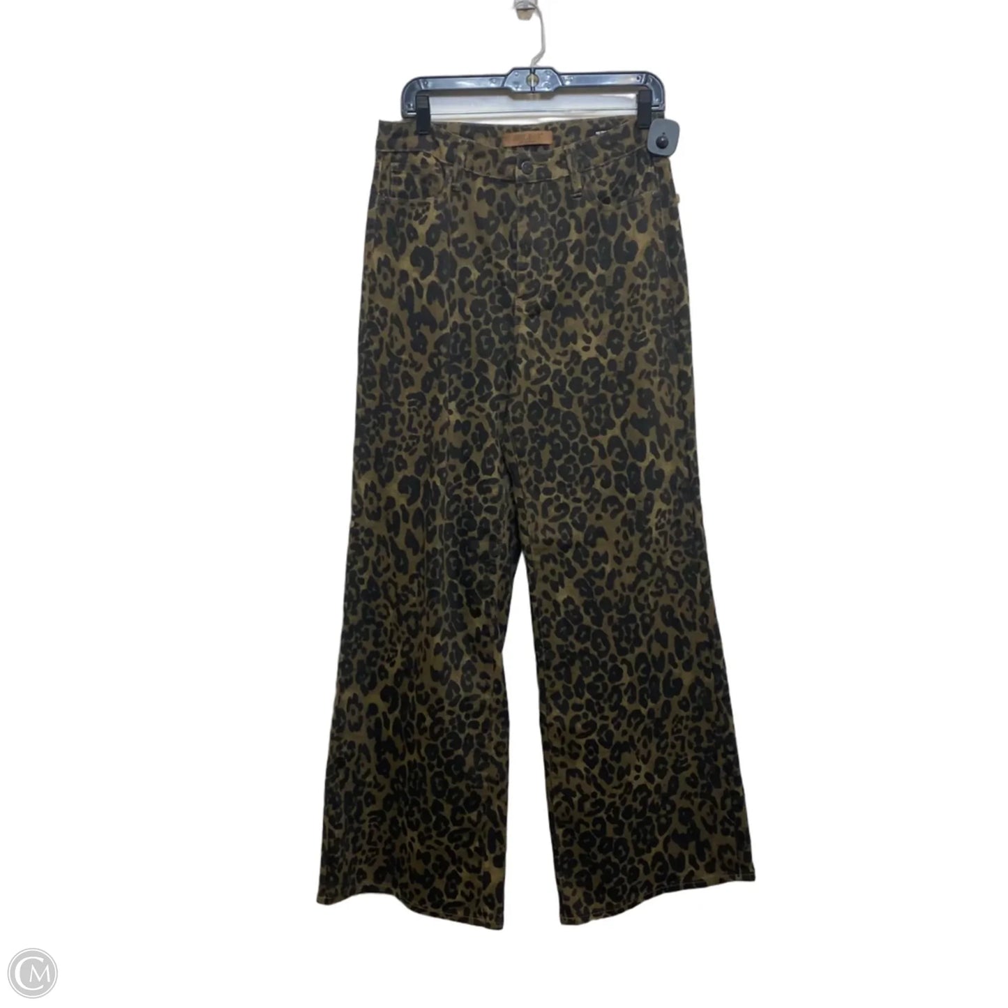 Jeans Wide Leg By Judy Blue In Brown Denim, Size: 10