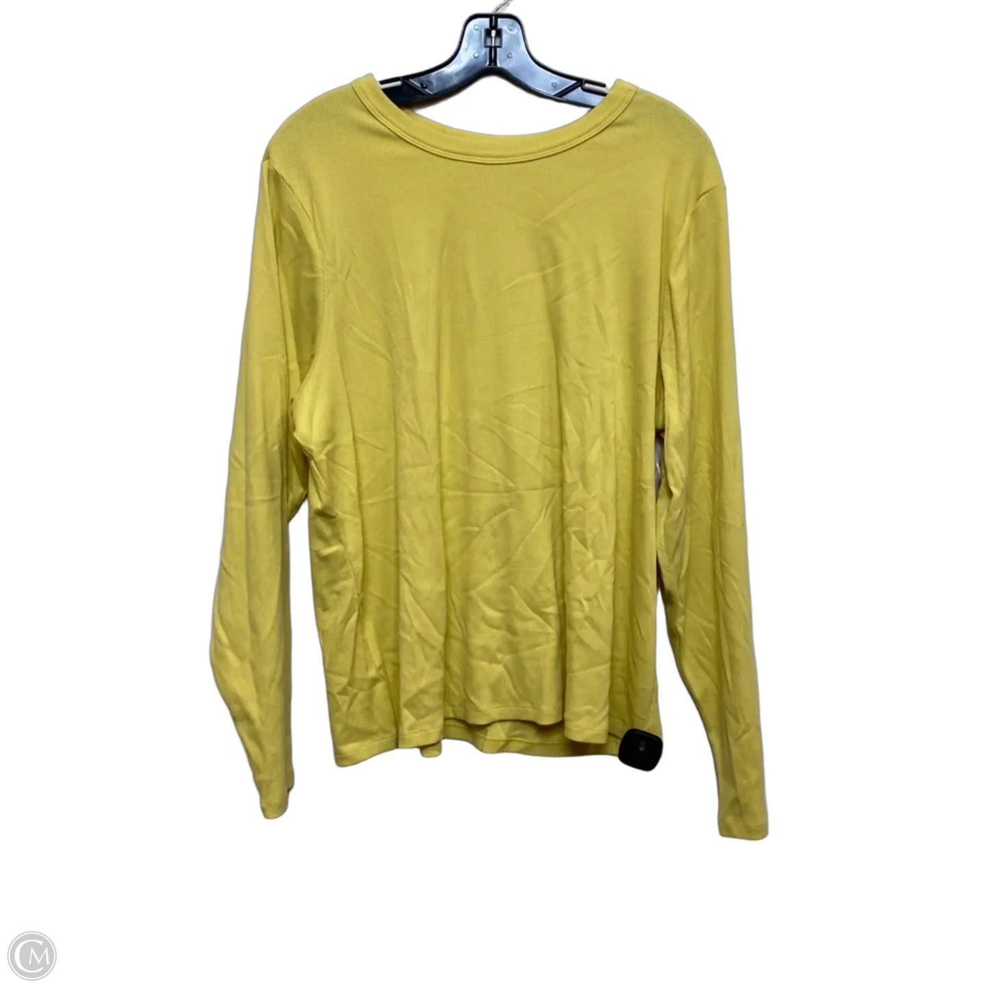 Top Long Sleeve Basic By Old Navy In Yellow, Size: 3x