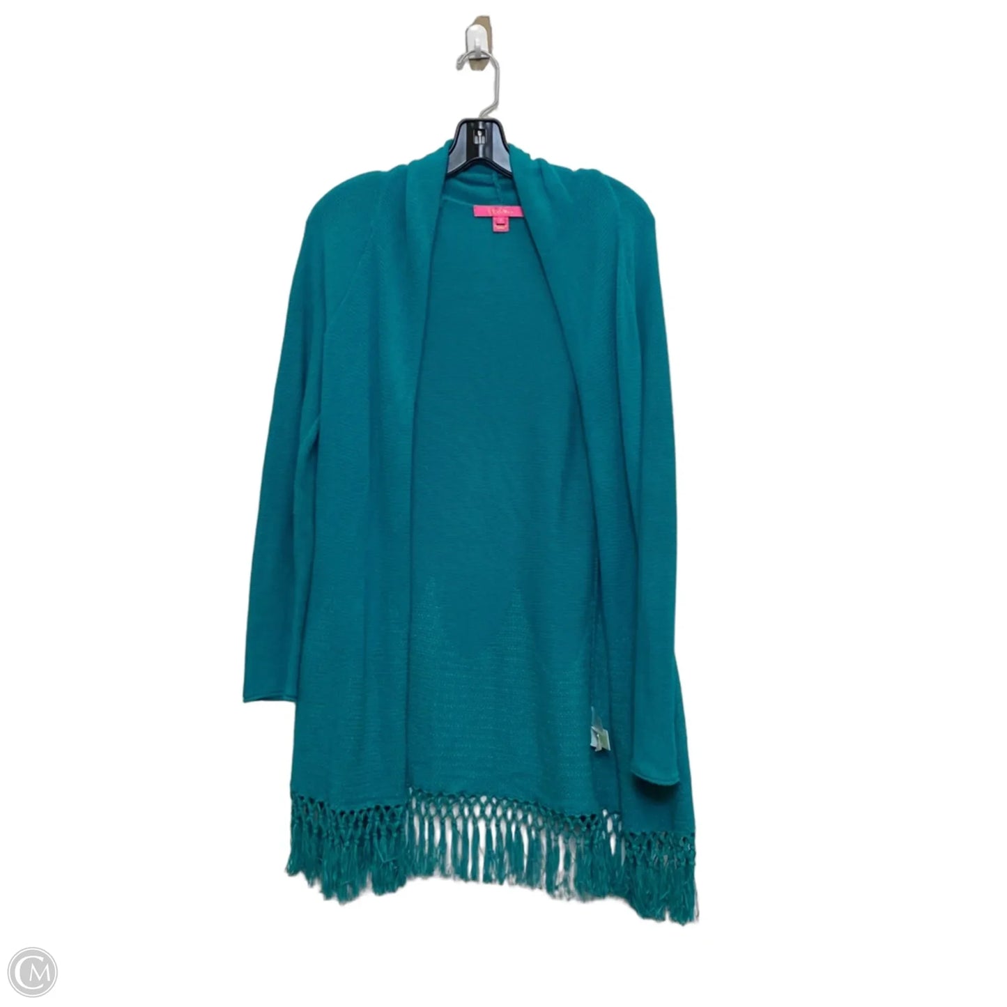 Sweater Cardigan Designer By Lilly Pulitzer In Teal, Size: S