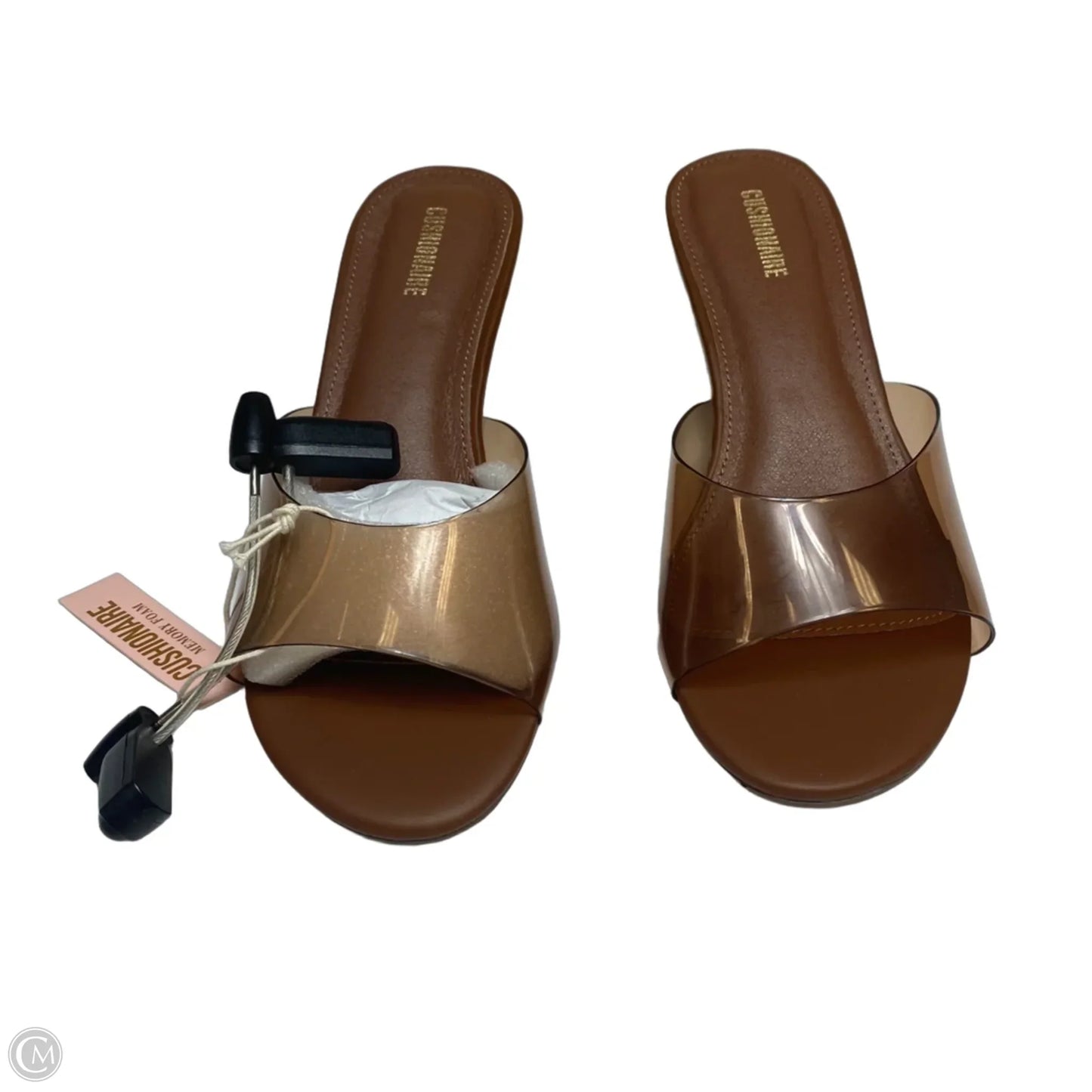 Sandals Heels Wedge By Cushionaire In Brown, Size: 7.5