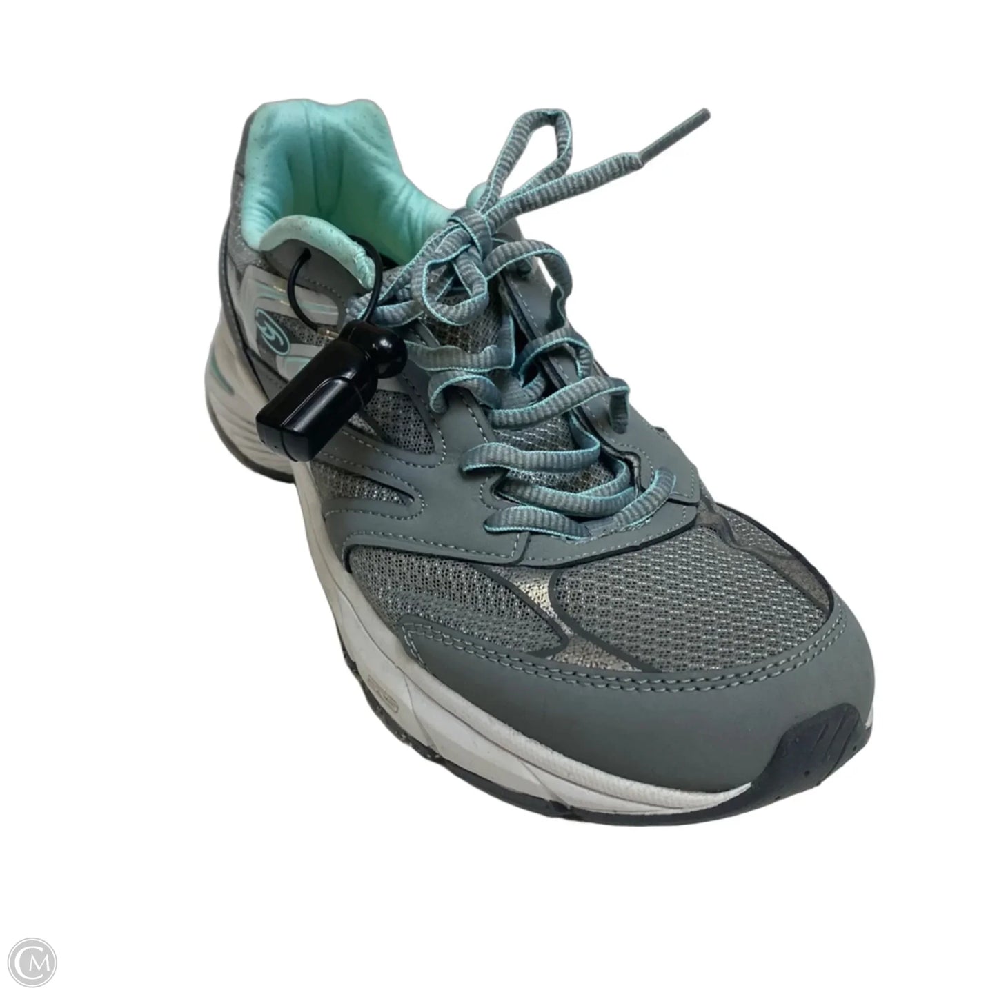 Shoes Athletic By Dr Scholls In Blue & Grey, Size: 10