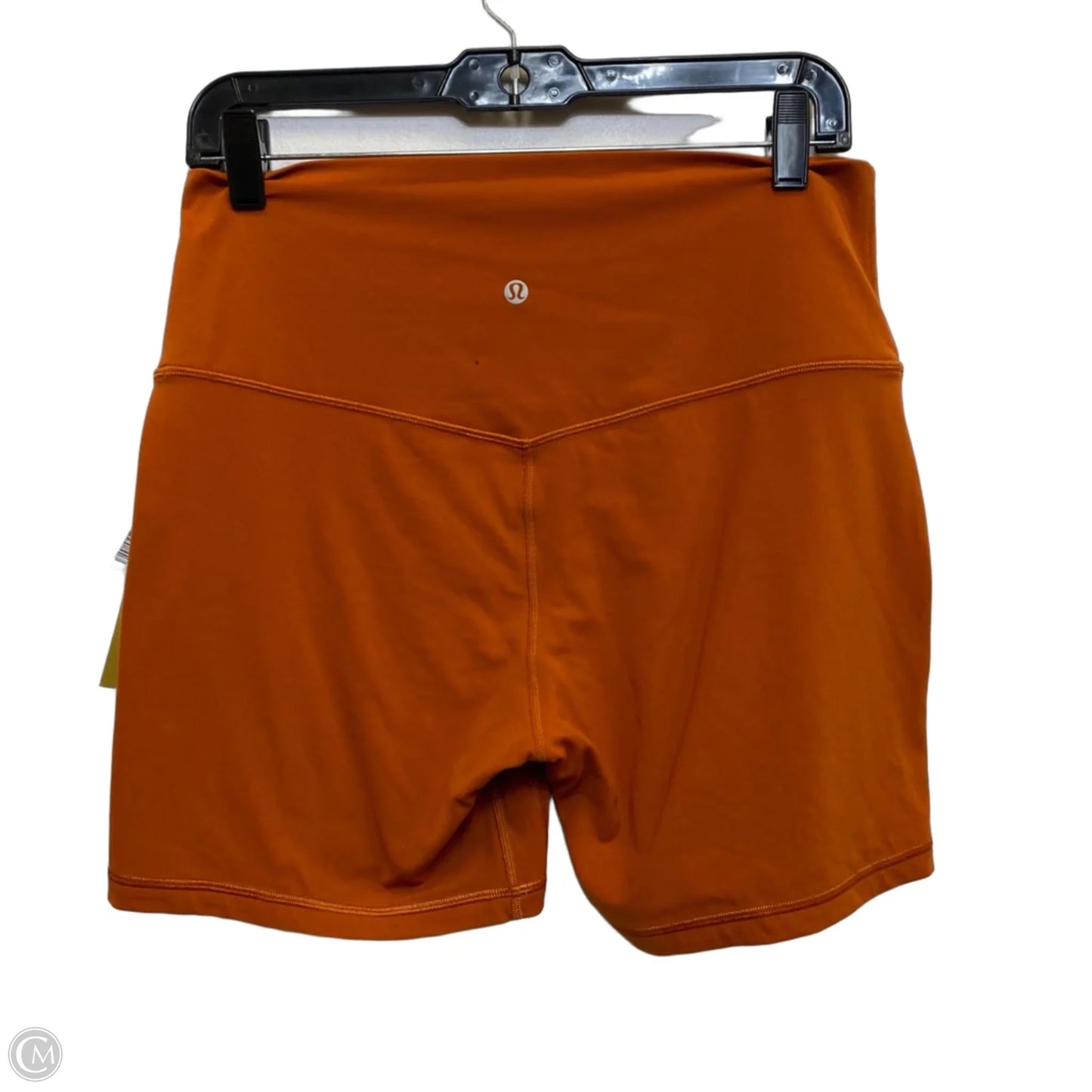 Athletic Shorts Designer By Lululemon In Orange, Size: L