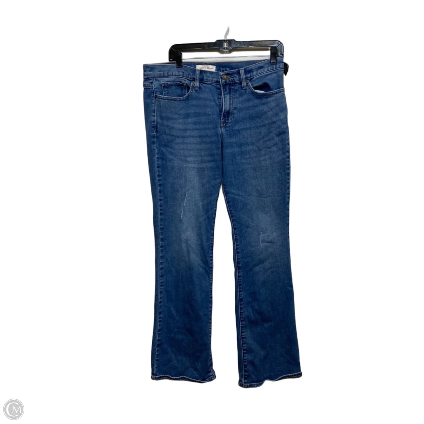 Jeans Boot Cut By Lucky Brand In Blue Denim, Size: 12