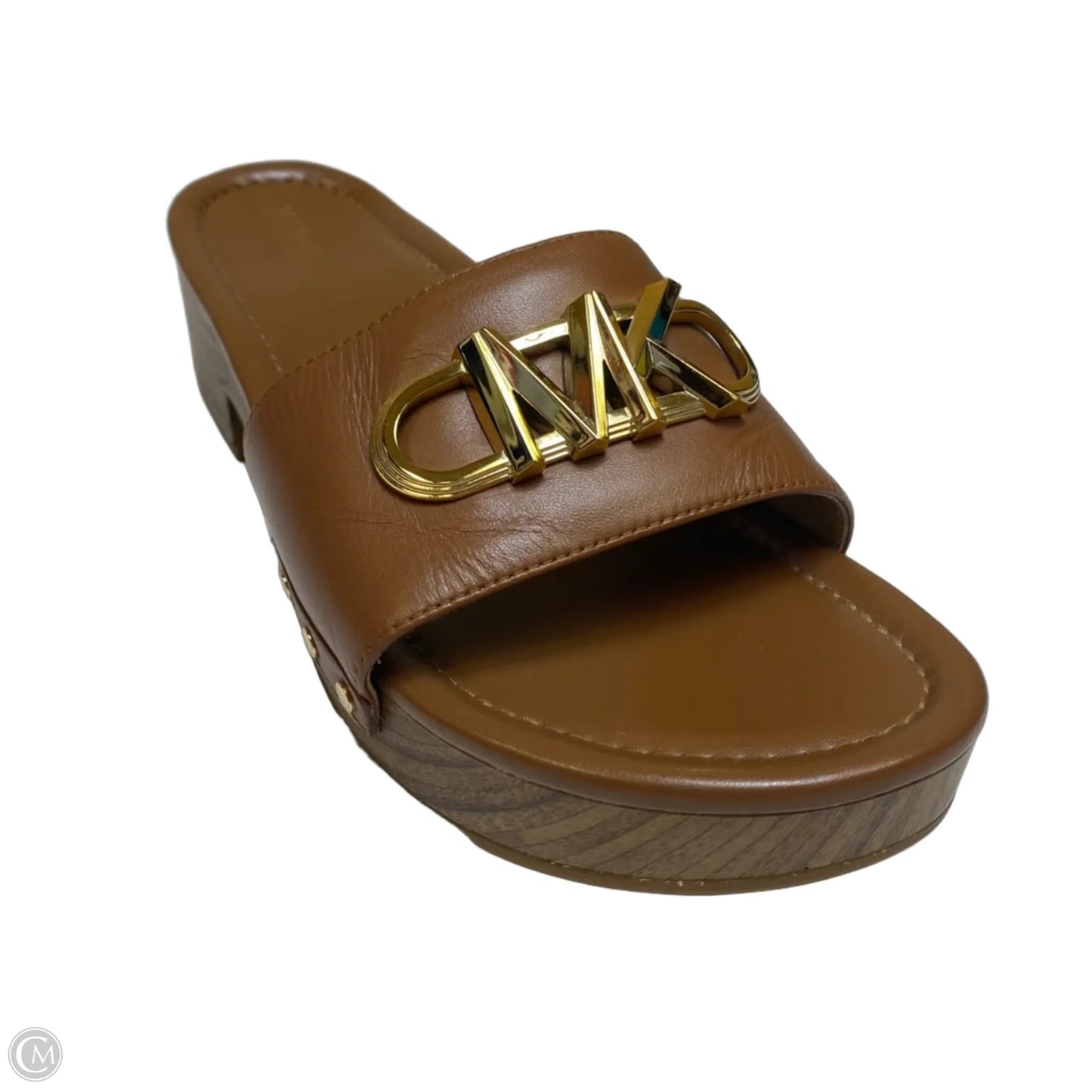 Sandals Heels Block By Michael By Michael Kors In Brown, Size: 9