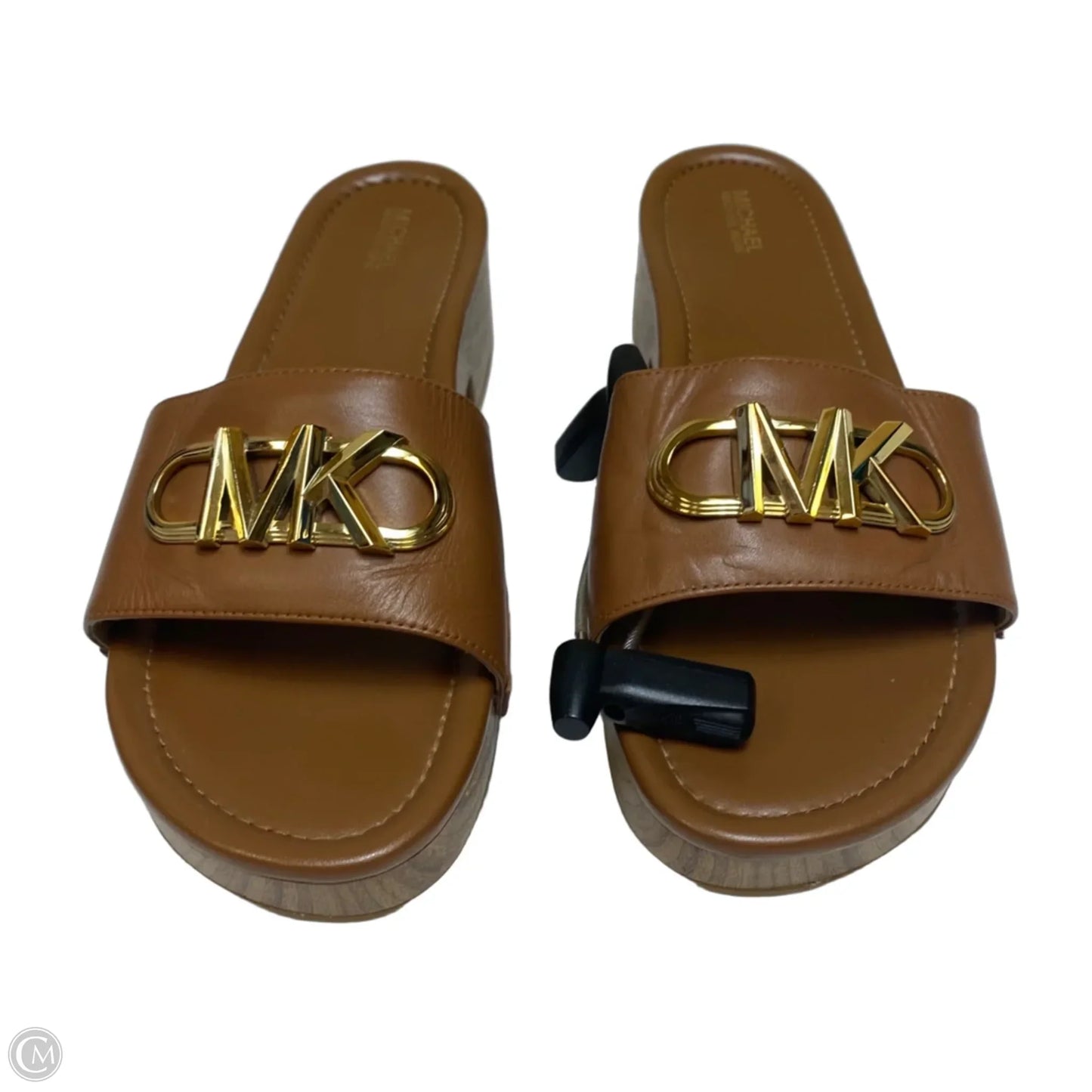 Sandals Heels Block By Michael By Michael Kors In Brown, Size: 9