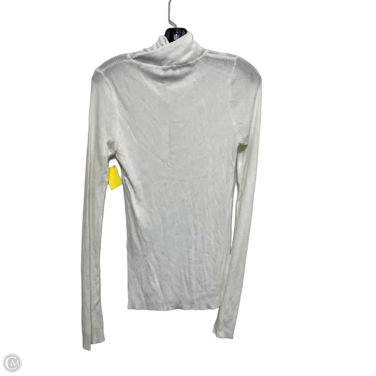 Top Long Sleeve Basic By Crescent In Cream, Size: M