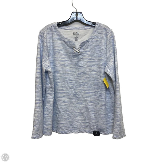 Top Long Sleeve By Croft And Barrow In Blue, Size: Xl