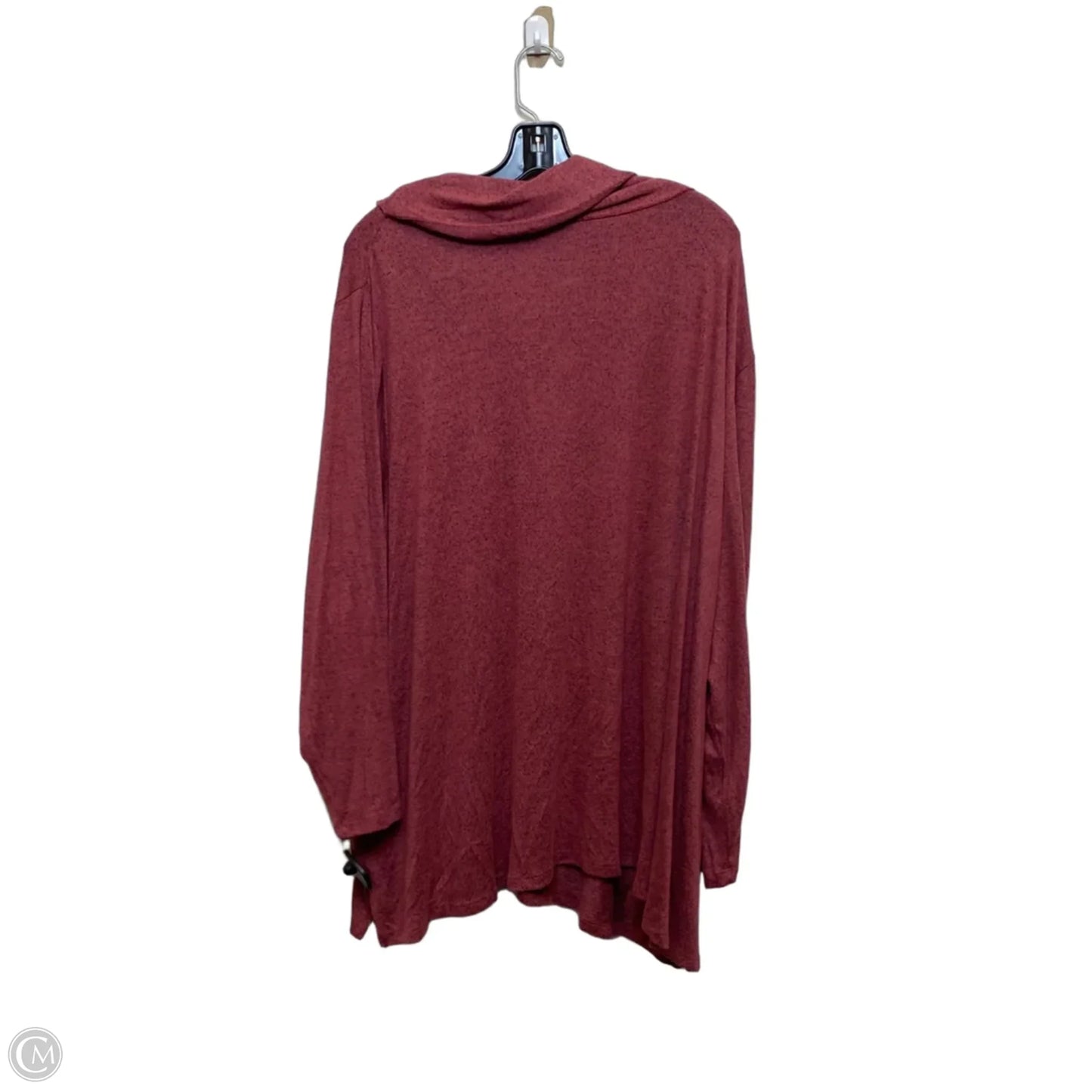 Top Long Sleeve By N Touch In Pink, Size: 3x