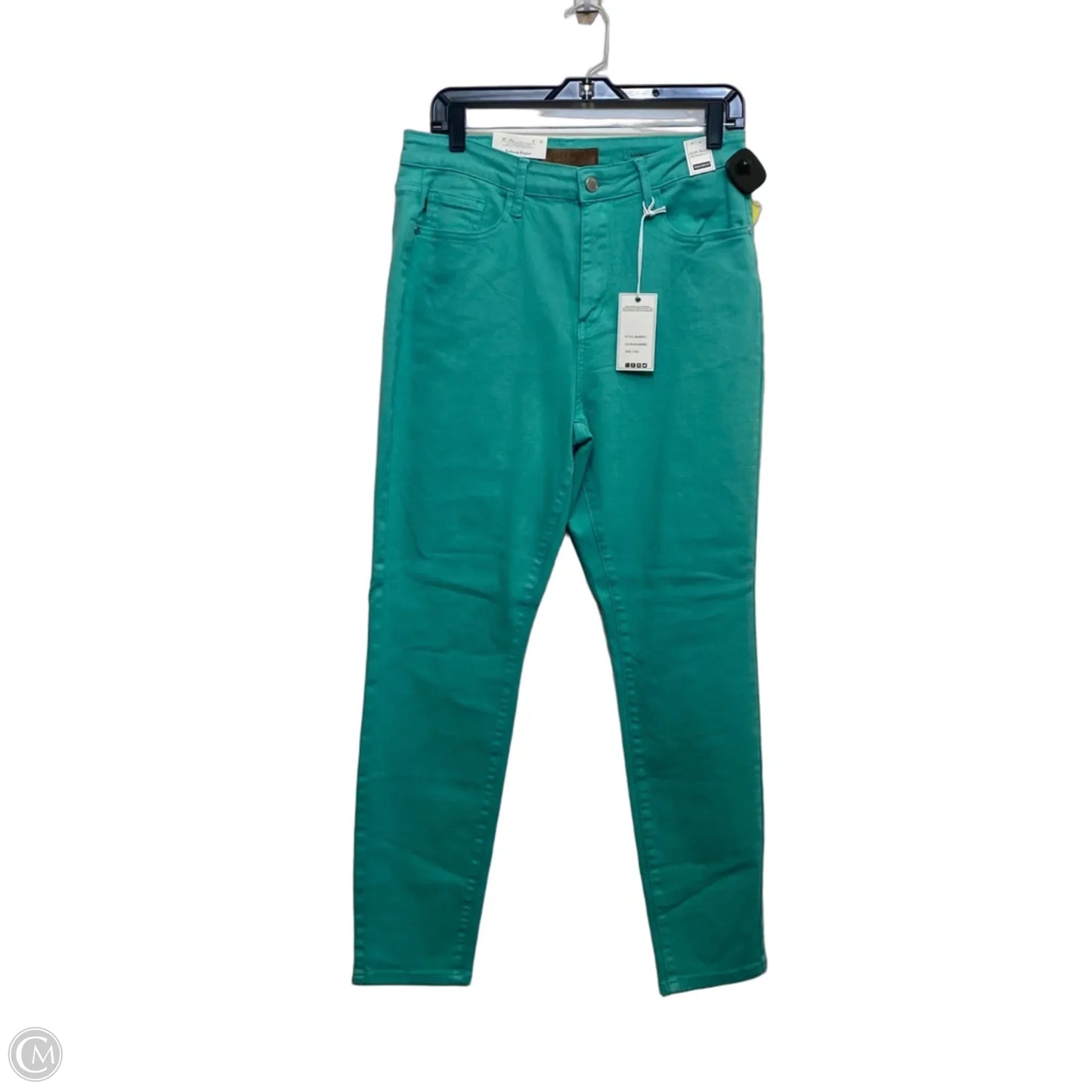 Jeans Skinny By Judy Blue In Green Denim, Size: 10