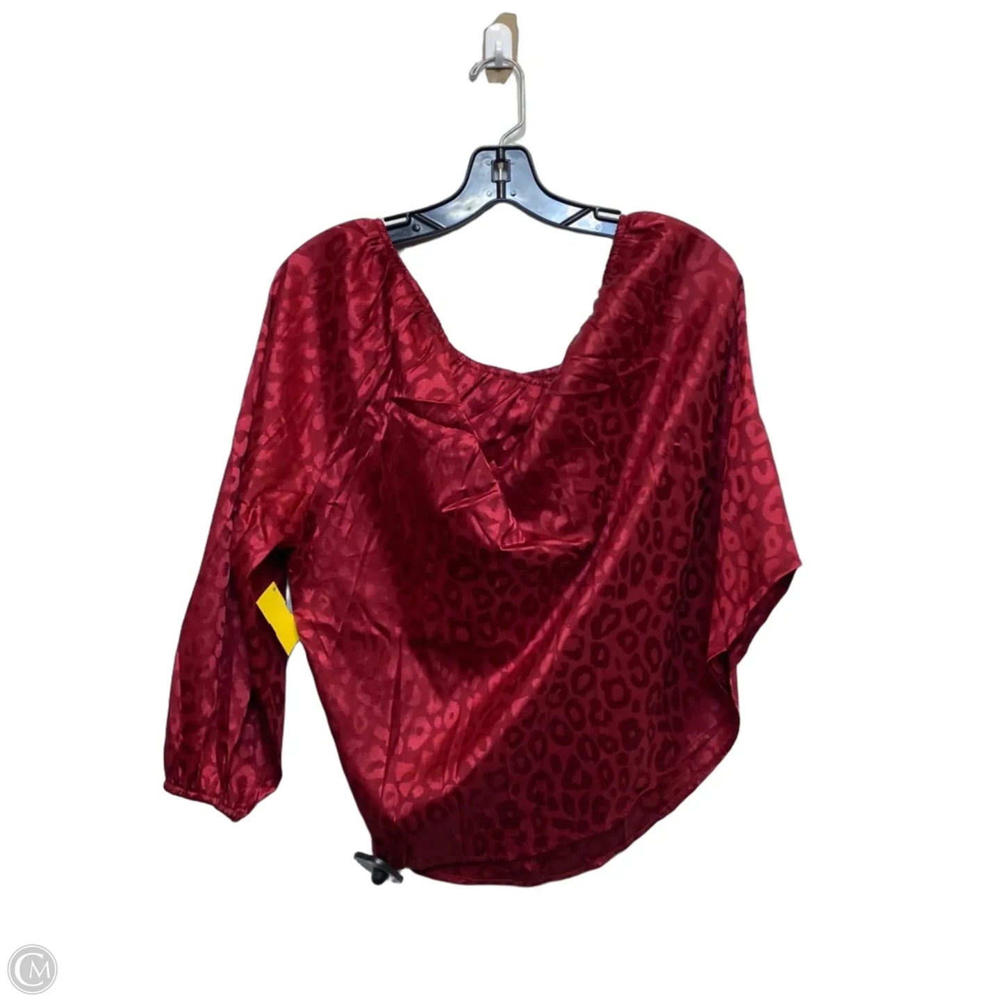 Top Long Sleeve By Jodifl In Red, Size: L