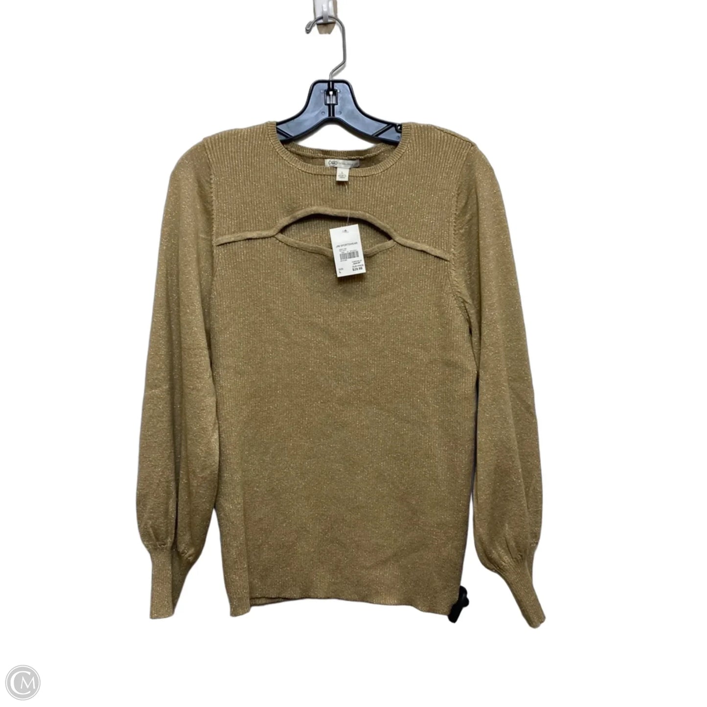 Sweater By Cato In Gold, Size: L