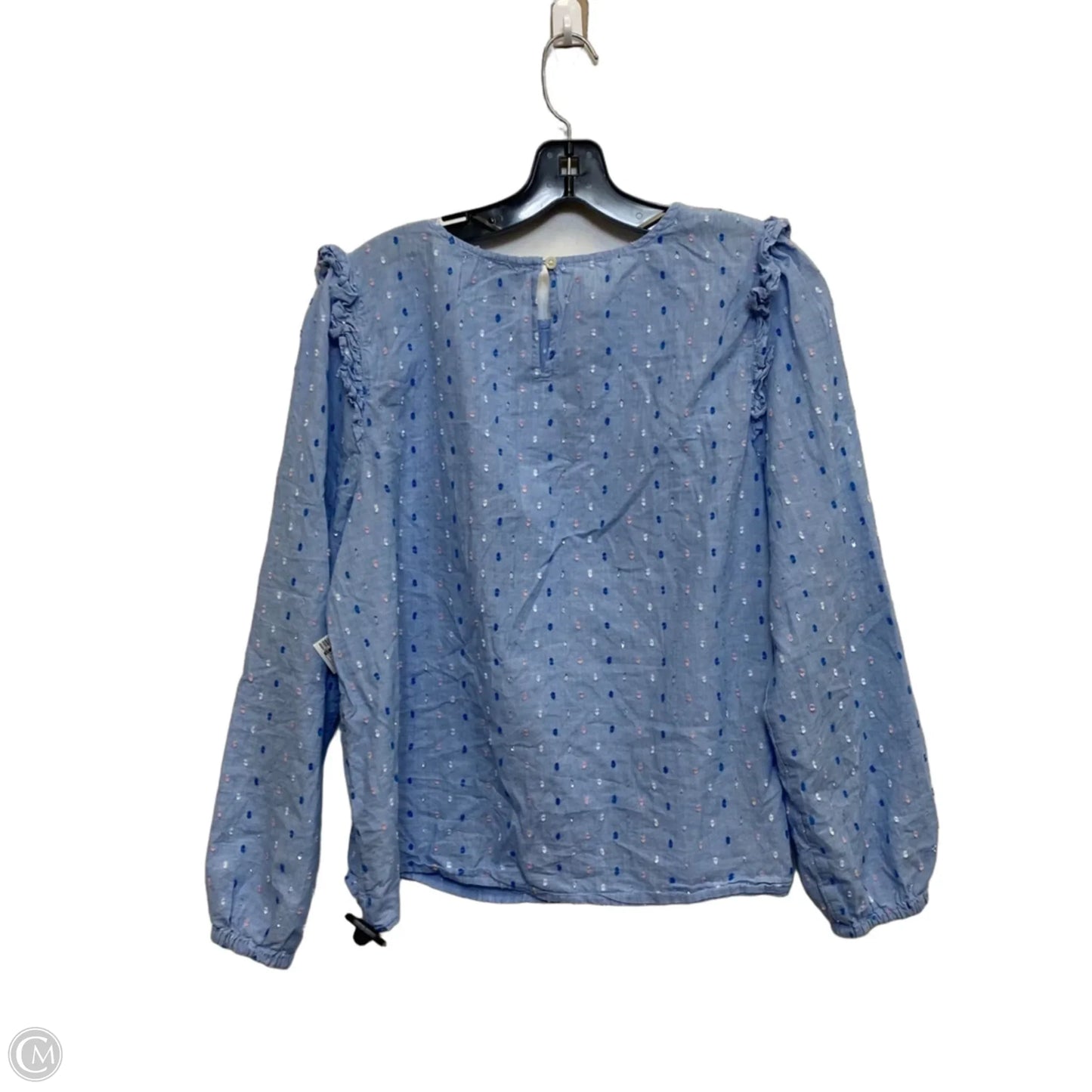 Top 3/4 Sleeve By J. Crew In Blue, Size: L