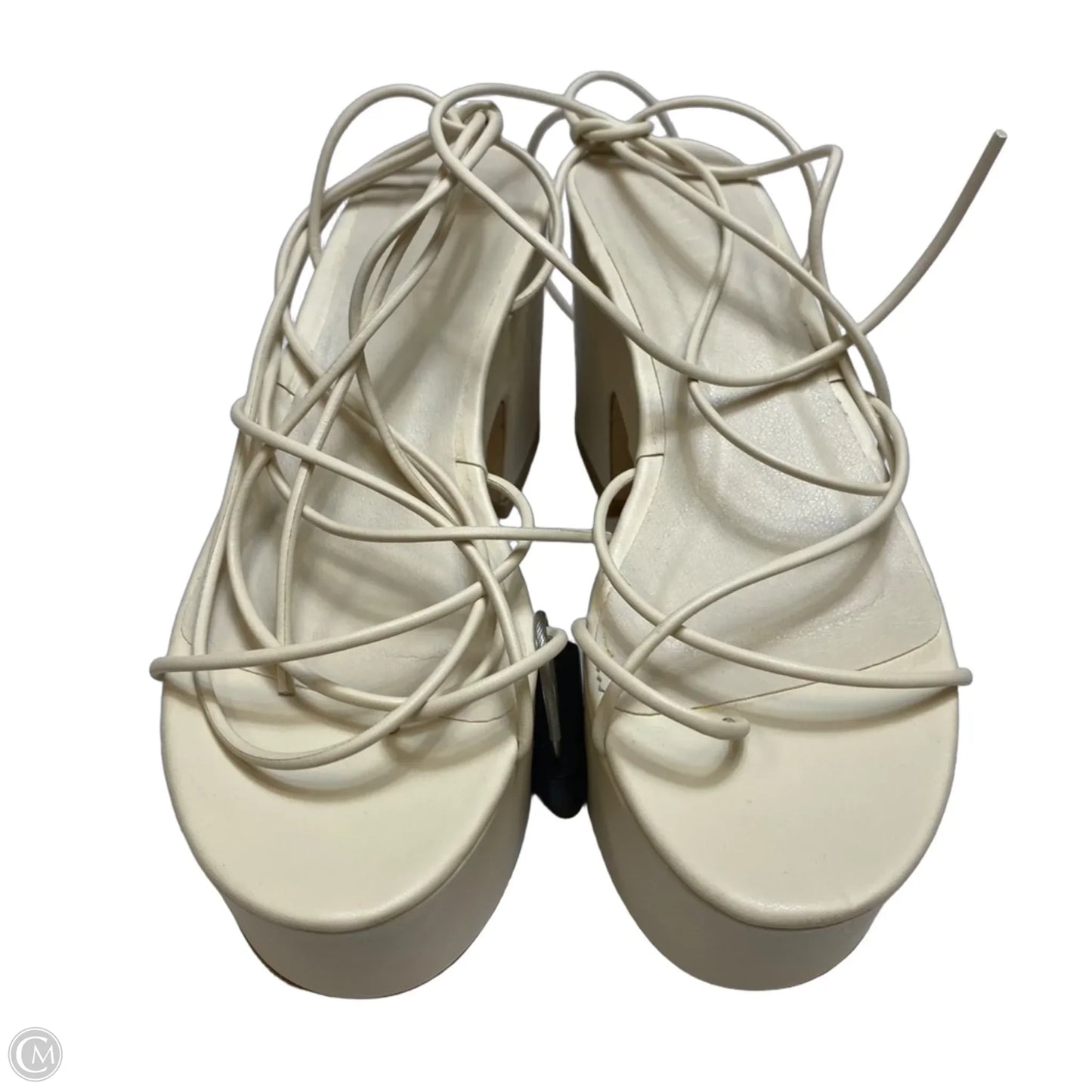 Sandals Heels Platform By Billini In Cream, Size: 7