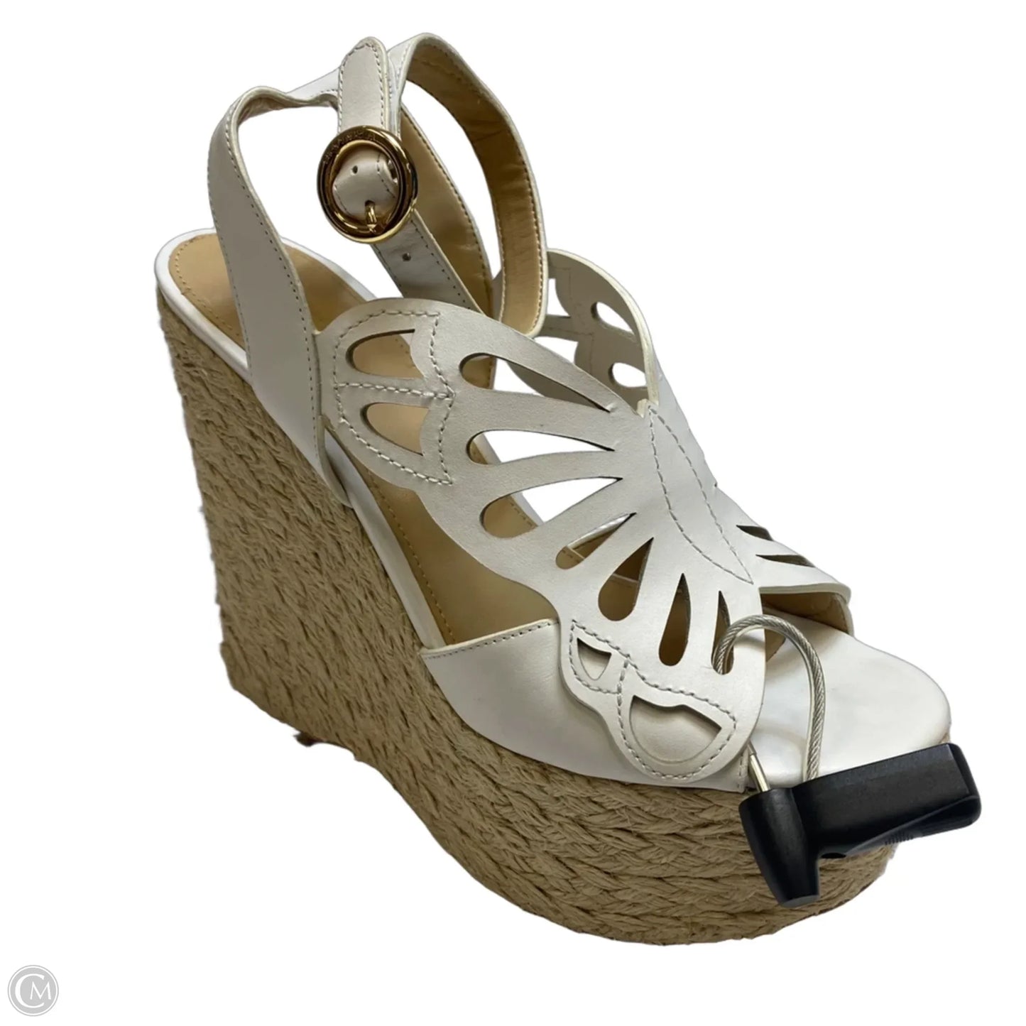 Sandals Heels Wedge By Michael By Michael Kors In White, Size: 6.5