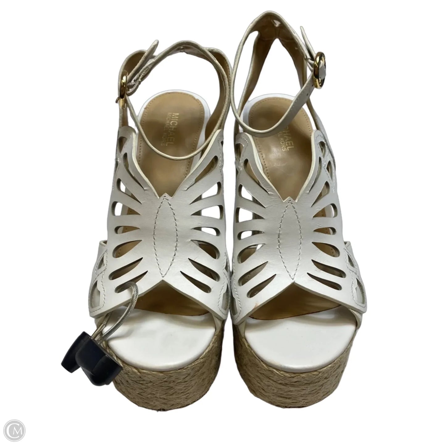 Sandals Heels Wedge By Michael By Michael Kors In White, Size: 6.5