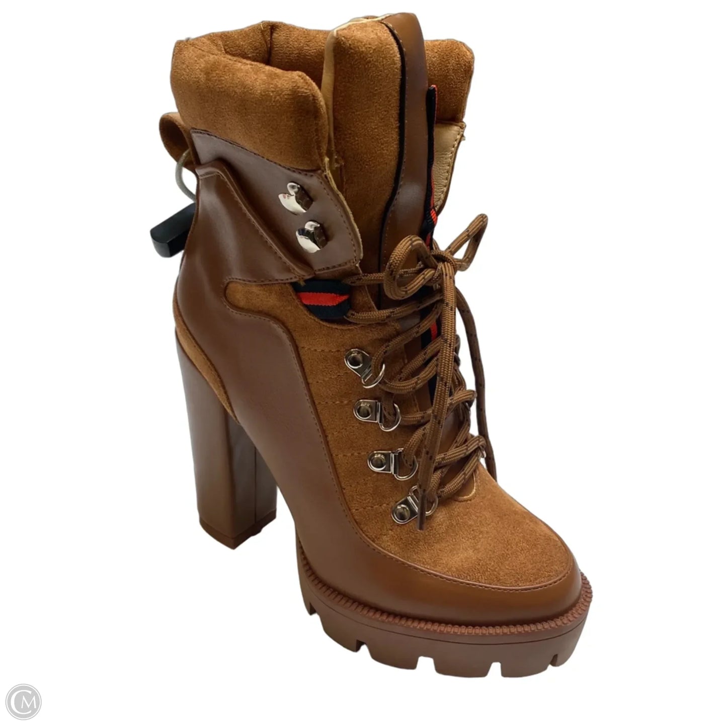 Boots Ankle Heels By Azalea Wang In Brown, Size: 6.5