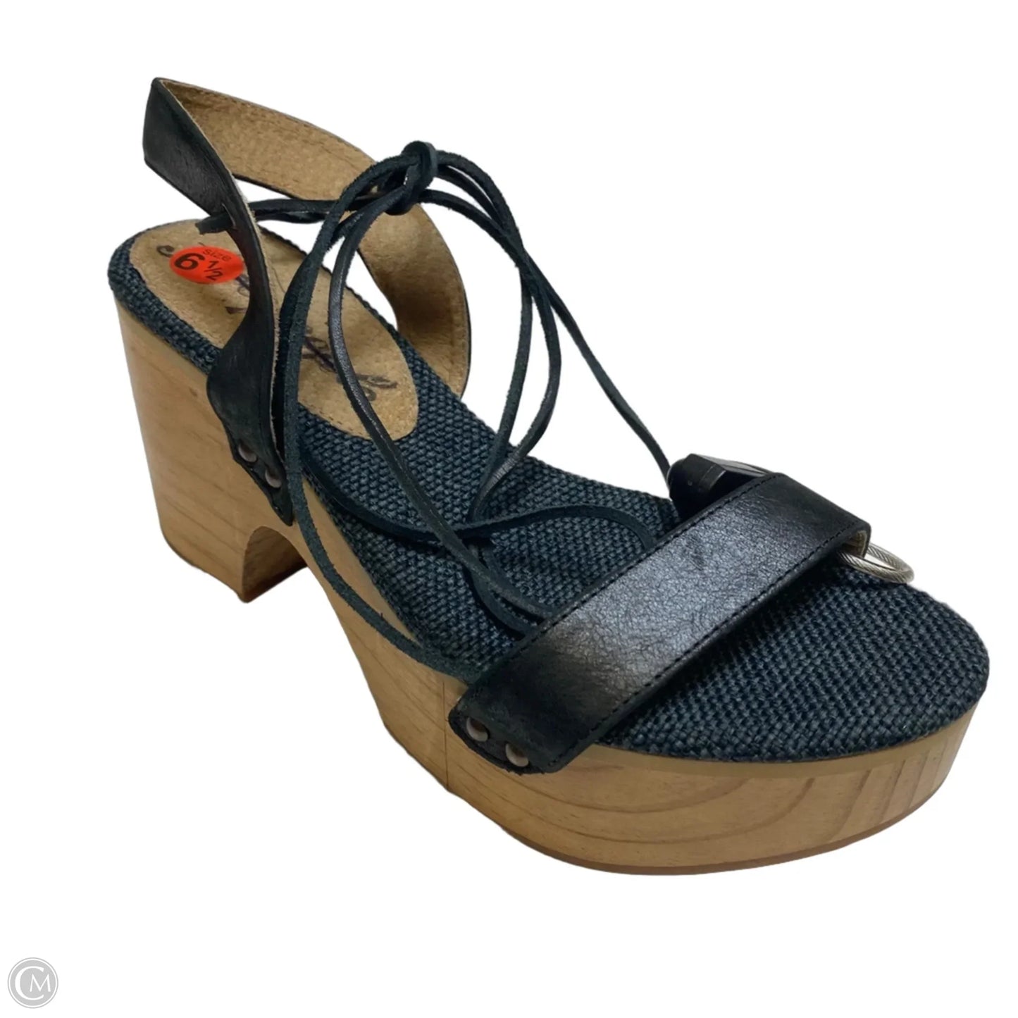 Sandals Heels Block By Free People In Black, Size: 6.5