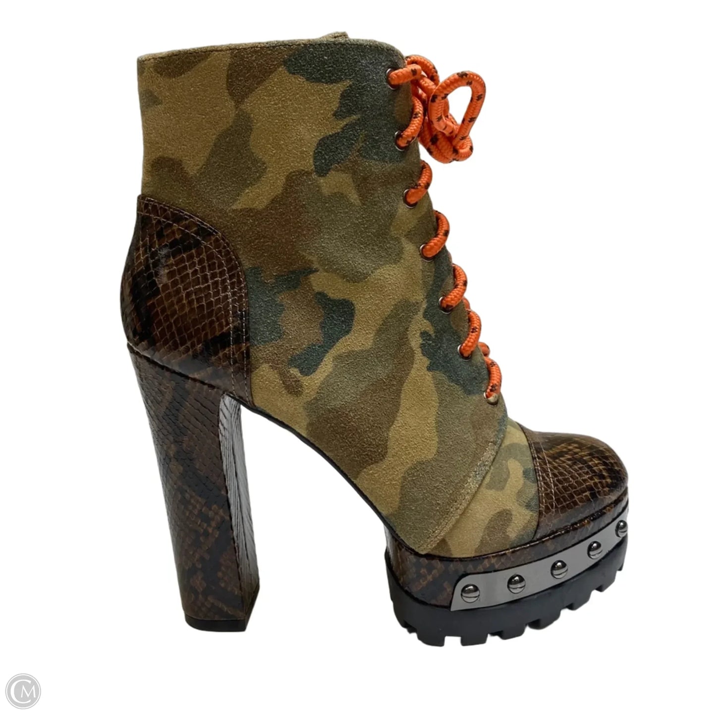 Boots Ankle Heels By Jessica Simpson In Green, Size: 6.5