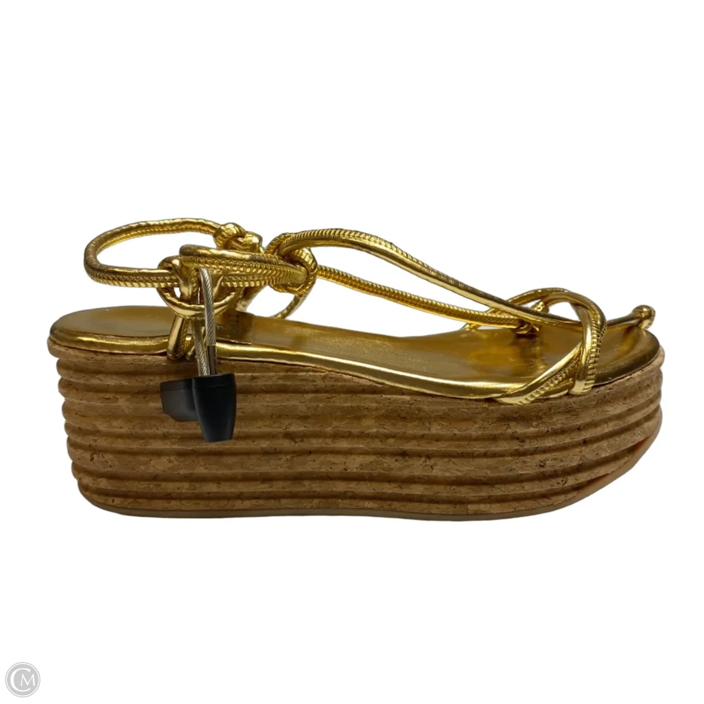 Sandals Designer By Jeffrey Campbell In Gold, Size: 7.5