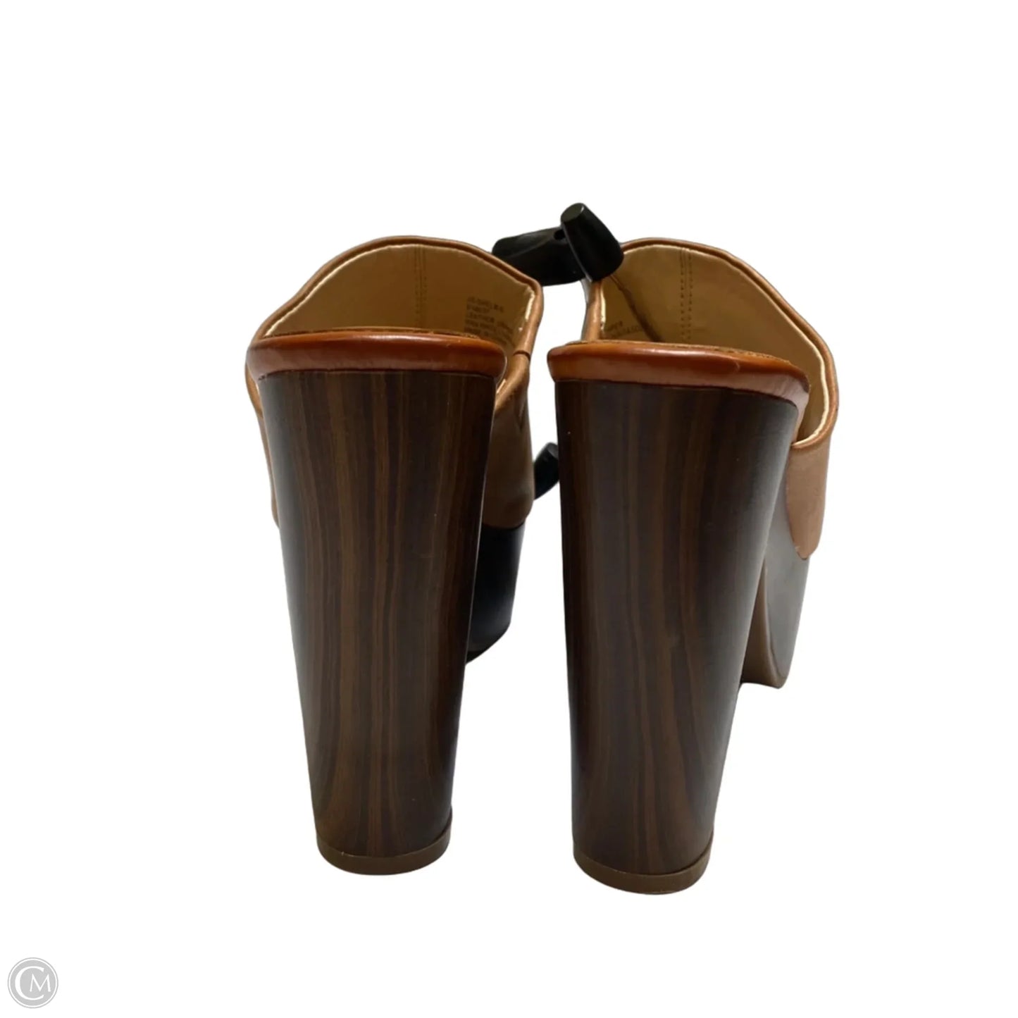 Sandals Heels Block By Jessica Simpson In Brown, Size: 6.5