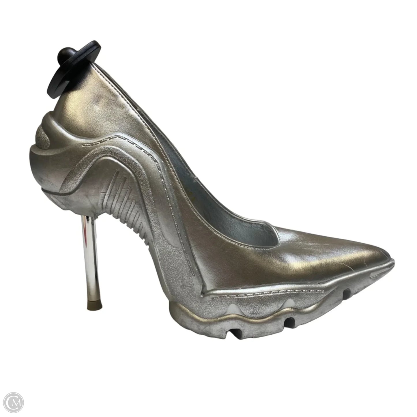 Shoes Heels Stiletto By Azalea Wang In Silver, Size: 6