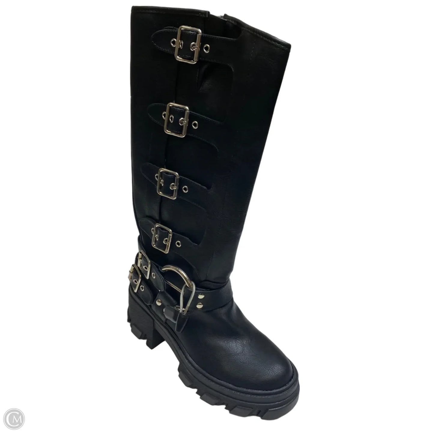 Boots Knee Flats By Fashion Nova In Black, Size: 7