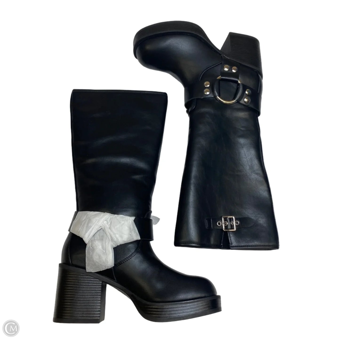 Boots Knee Flats By Madden Girl In Black, Size: 6.5