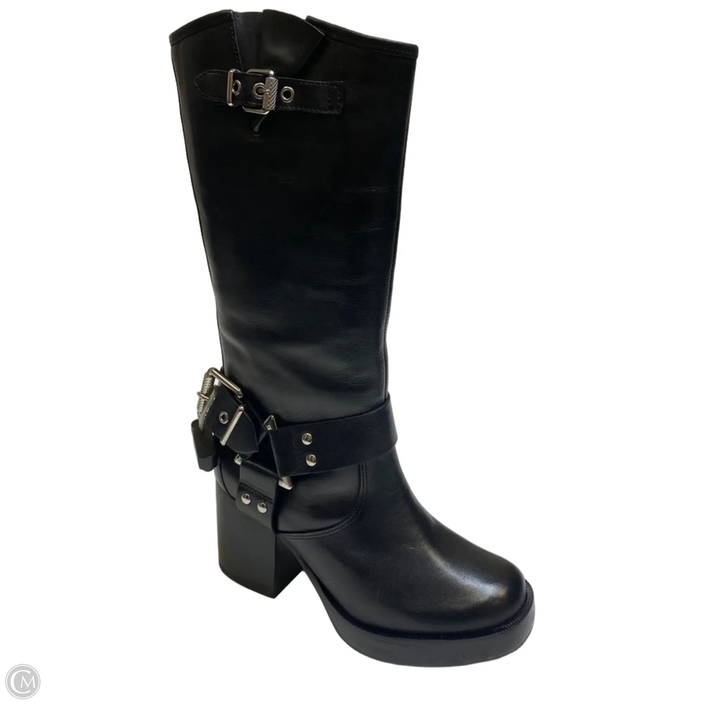 Boots Knee Heels By Schutz In Black, Size: 6.5
