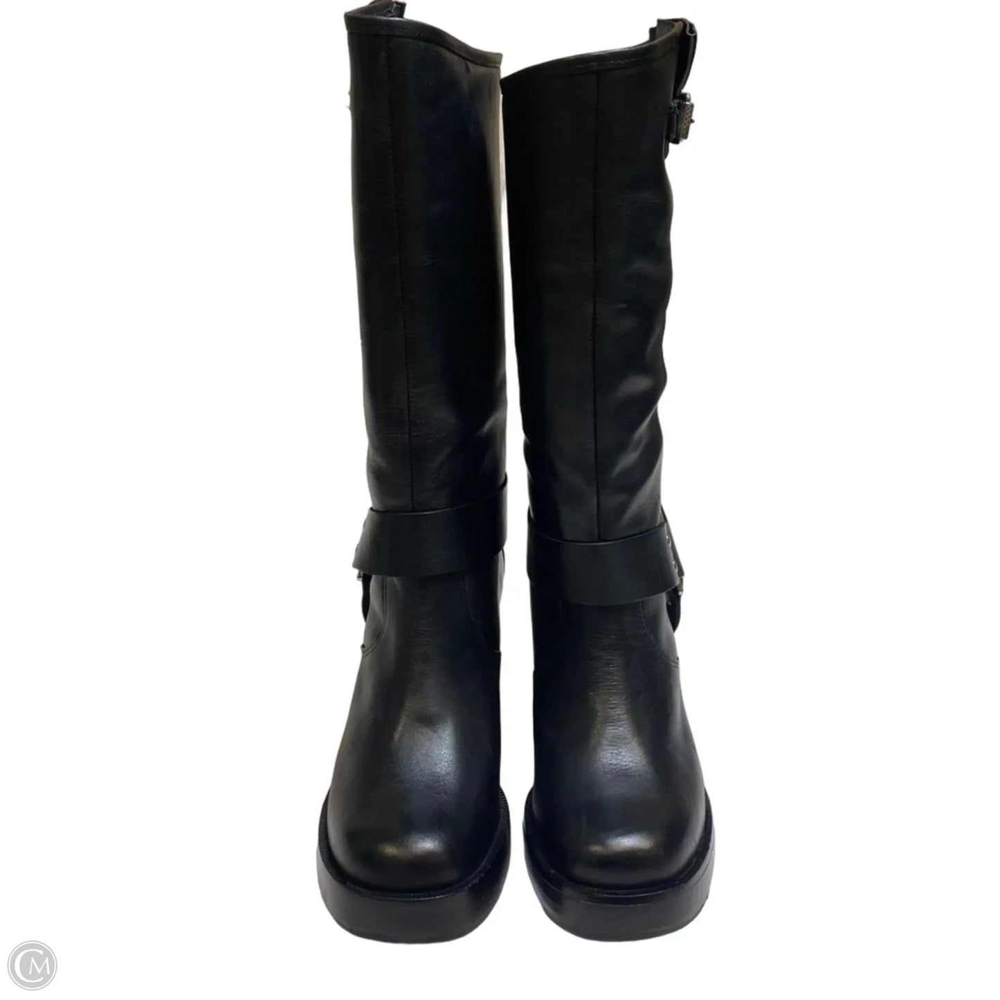 Boots Knee Heels By Schutz In Black, Size: 6.5