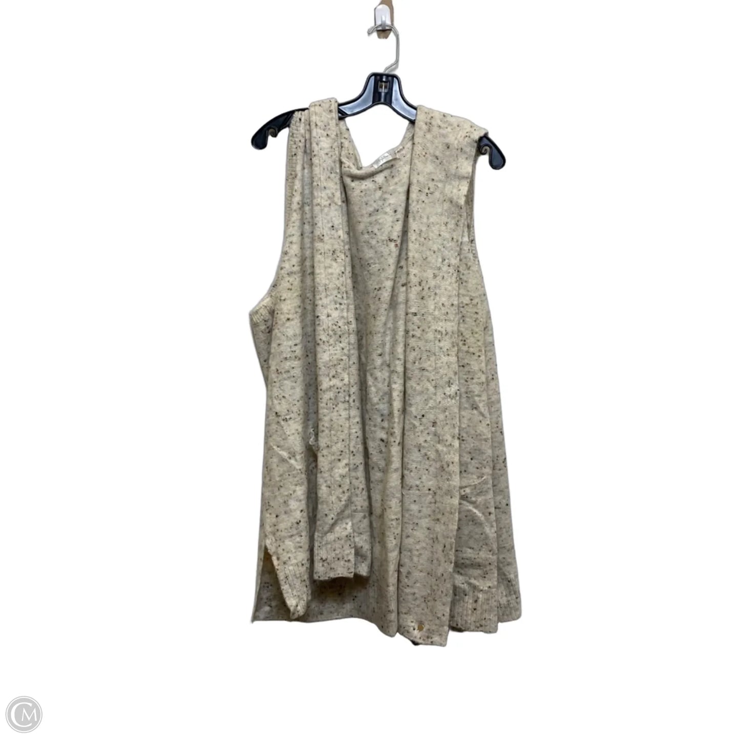 Vest Sweater By Peyton Primrose In Cream, Size: 3x