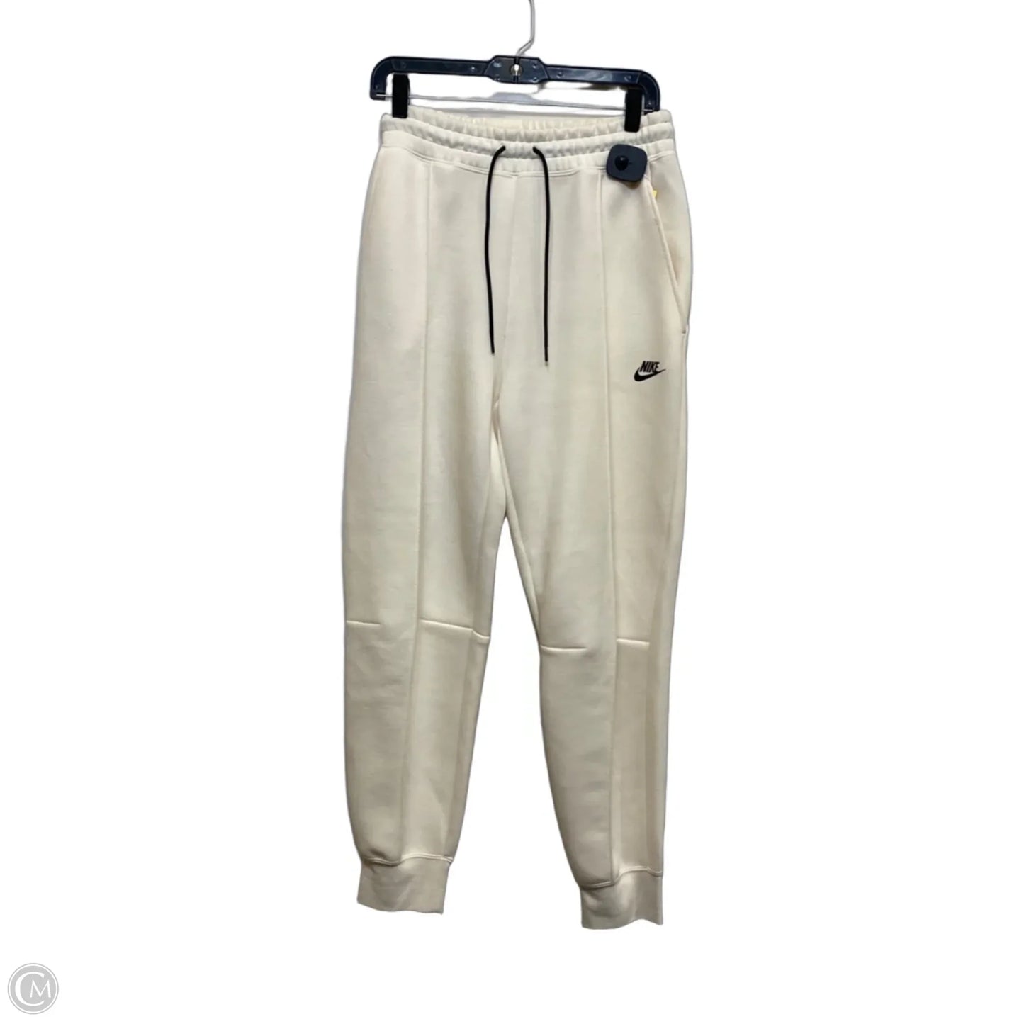 Athletic Pants By Nike In Cream, Size: M
