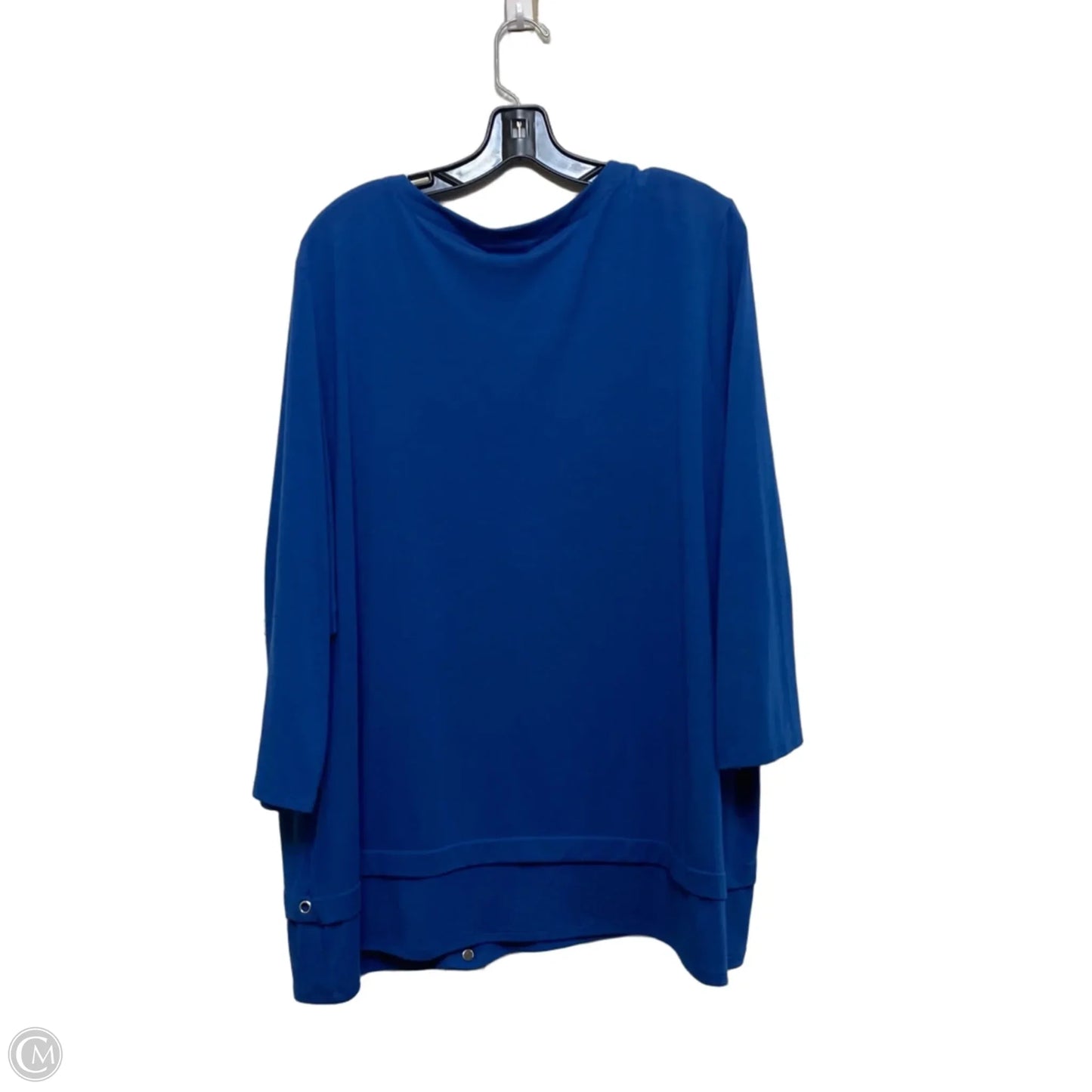Top 3/4 Sleeve By Ruby Rd In Blue, Size: 2x