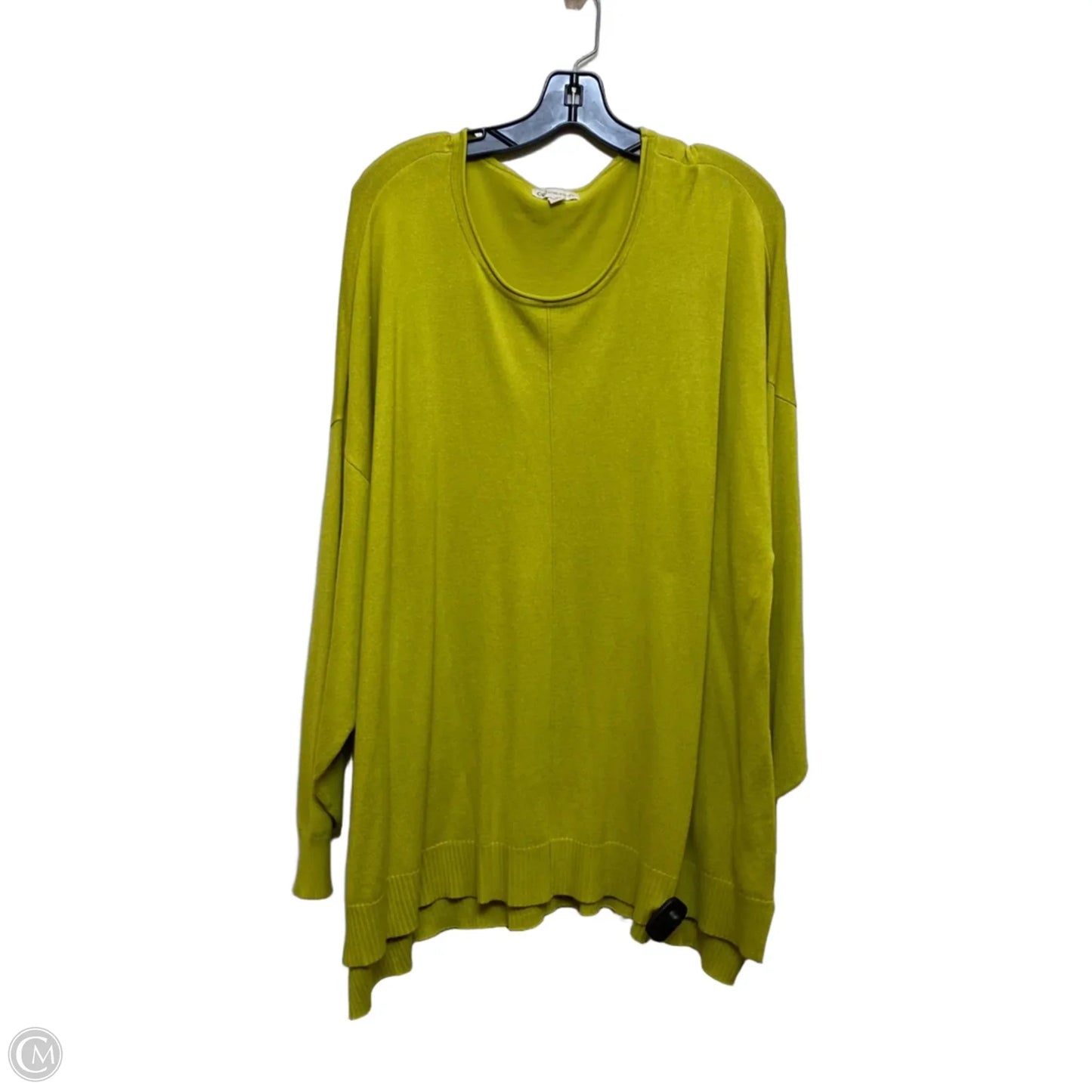 Top Long Sleeve By Cato In Green, Size: 3x