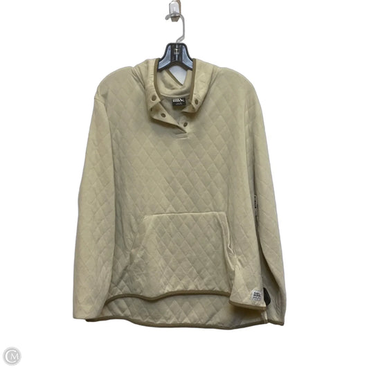 Sweatshirt Collar By Eddie Bauer In Tan, Size: Xl