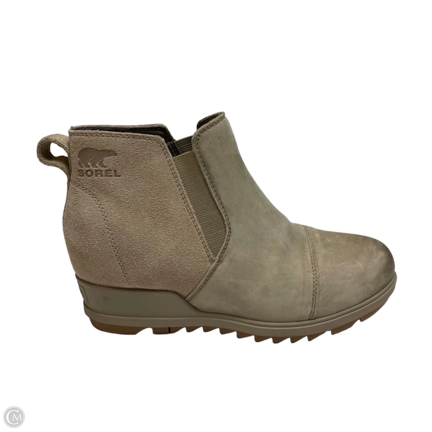 Boots Ankle Heels By Sorel In Tan, Size: 8