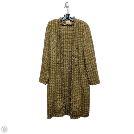 Blazer By Elie Tahari In Brown & Cream, Size: L