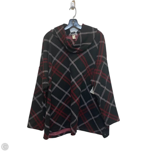 Sweater By Cj Banks In Black & Red, Size: 3x
