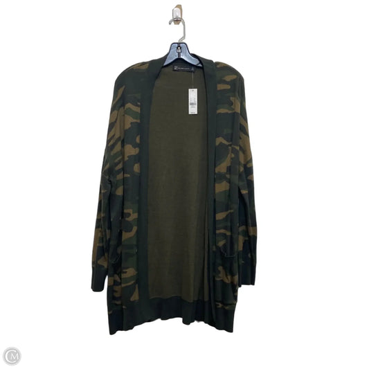 Sweater Cardigan By New York And Co In Camouflage Print, Size: M