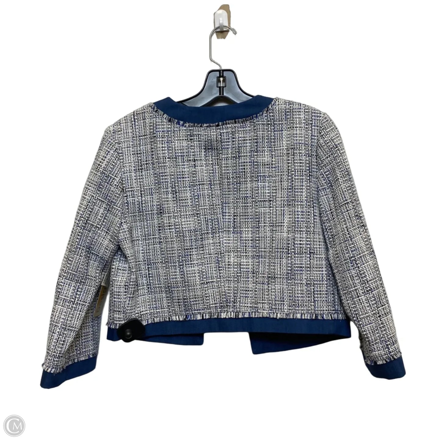 Blazer Designer By Karl Lagerfeld In Blue, Size: S