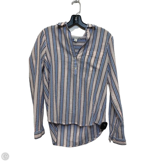 Top Long Sleeve By J. Crew In Blue Red & White, Size: S