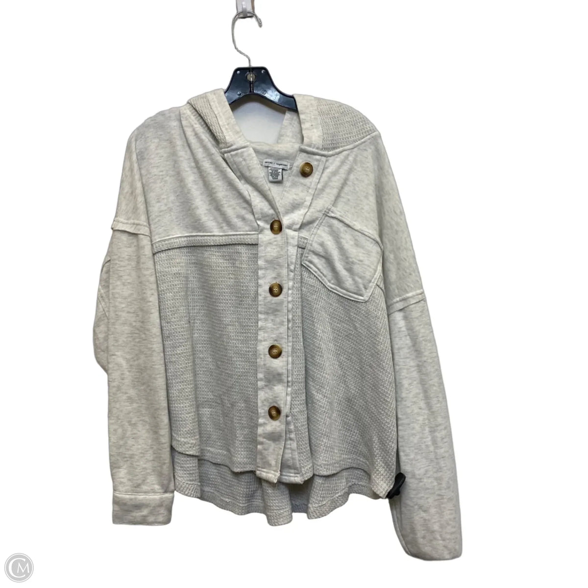 Top Long Sleeve By Better Together In Grey, Size: L