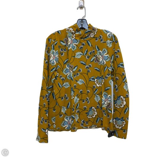 Top Long Sleeve By Maeve In Yellow, Size: Xl