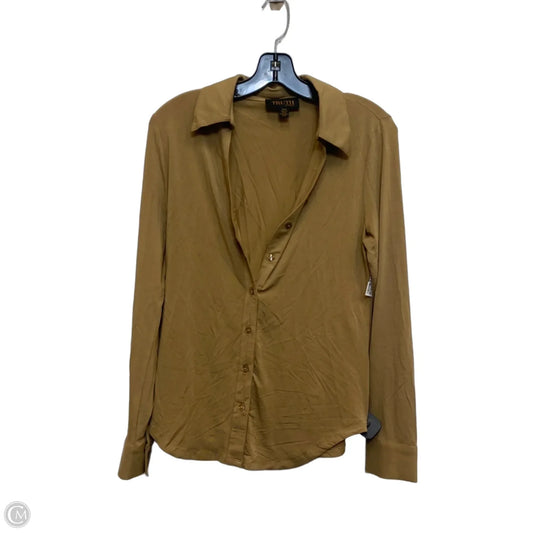 Top Long Sleeve By Truth In Brown, Size: M