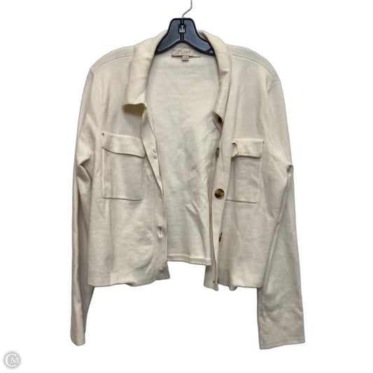 Top Long Sleeve By Loft In Cream, Size: L