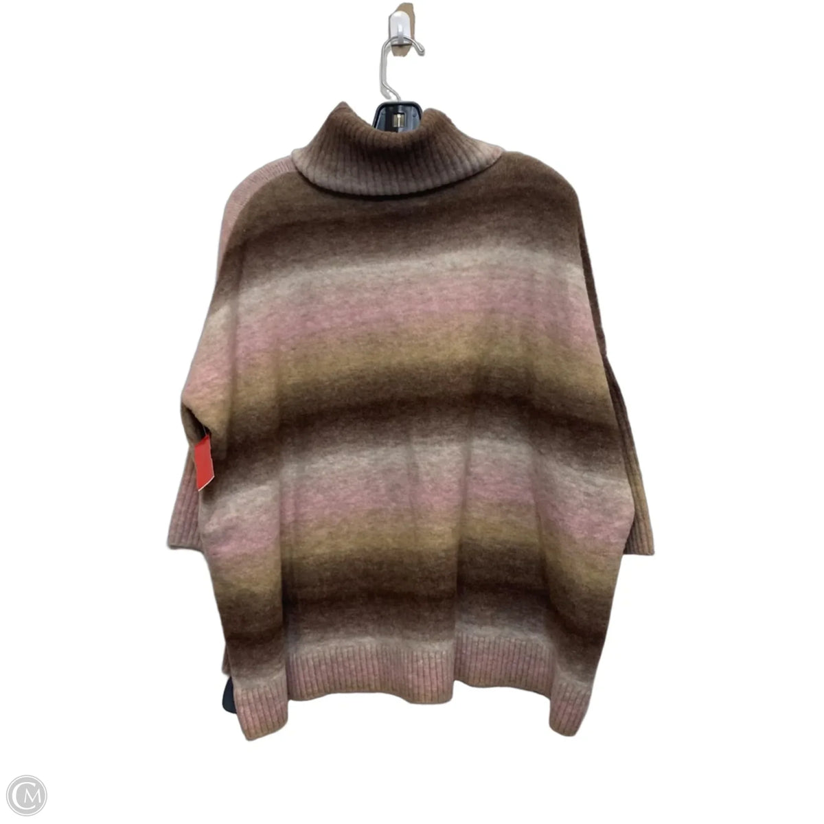 Sweater By Loft In Brown & Pink, Size: M