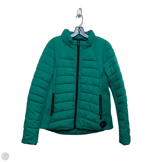 Jacket Puffer & Quilted By Bernardo In Green, Size: L