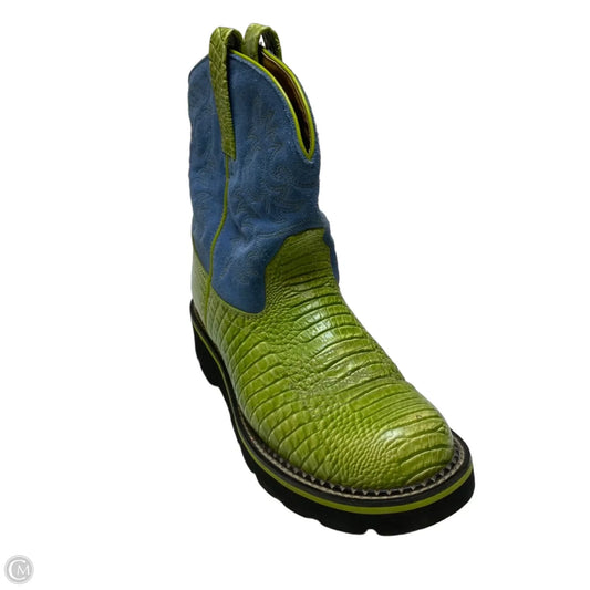 Boots Western By Ariat In Blue & Green, Size: 10
