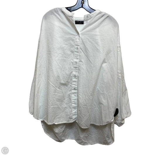 Top Long Sleeve By Lane Bryant In White, Size: 1x