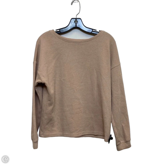 Top Long Sleeve By Zesica In Tan, Size: M