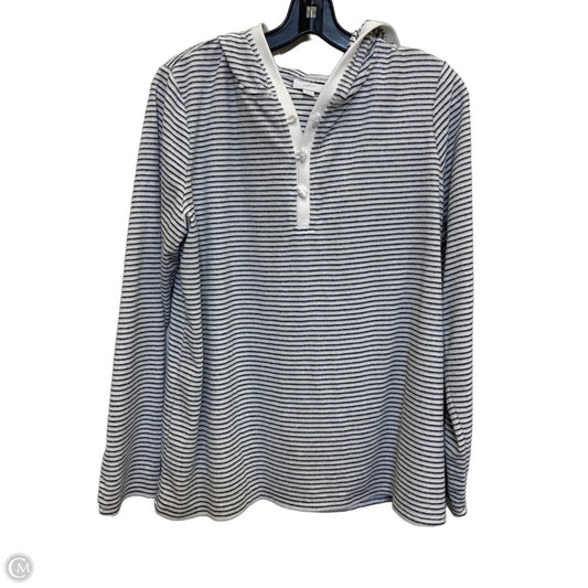 Top Long Sleeve By J. Jill In Black & White, Size: M